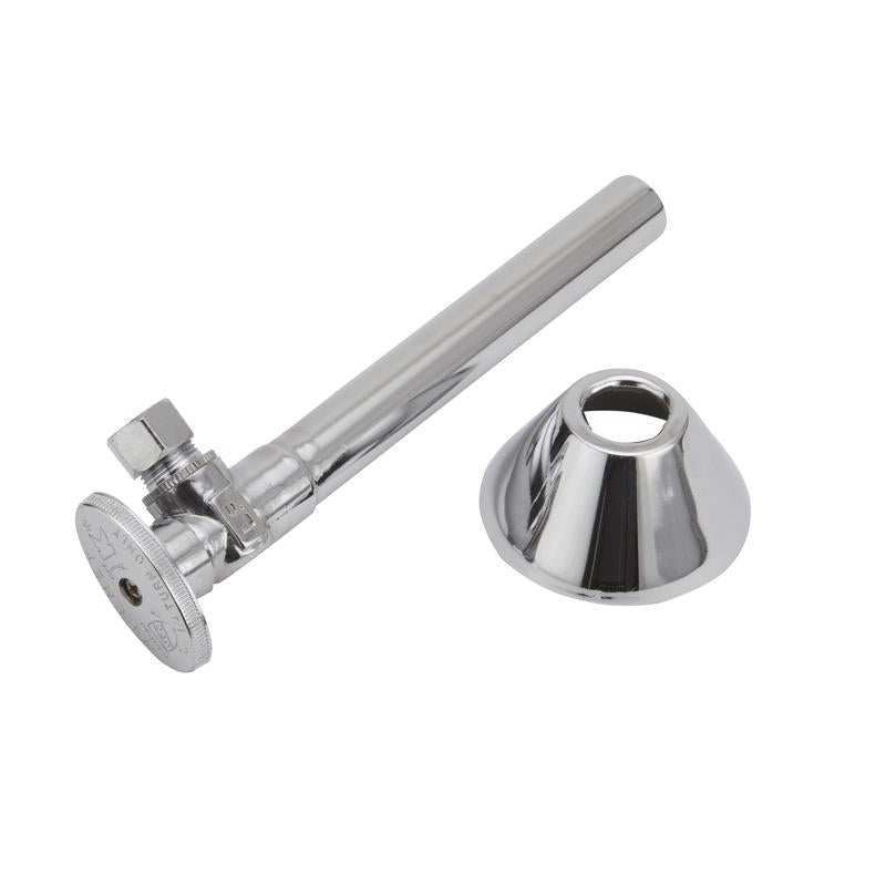 Keeney 1/2 in. Sweat X 3/8 in. Compression Brass Shut-Off Valve