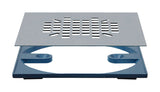 Sioux Chief 4-3/8 in. Chrome Square Stainless Steel Drain Grate