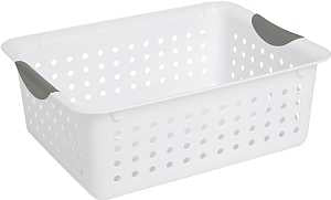Sterilite Ultra 16248006 Storage Basket, 0.9 cu-ft, Plastic, Pack of 6