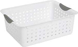 Sterilite Ultra 16248006 Storage Basket, 0.9 cu-ft, Plastic, Pack of 6