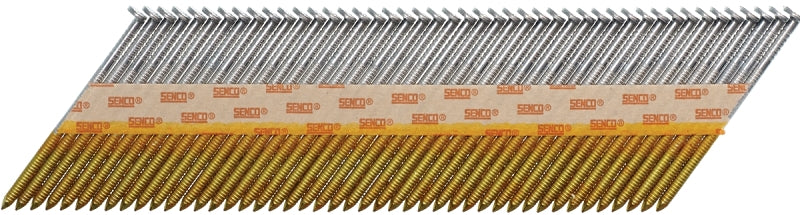 Senco GC Series GC24APBX Collated Nail, 2-3/8 in L, Steel, Bright Basic, Offset Full Round Head, Smooth Shank