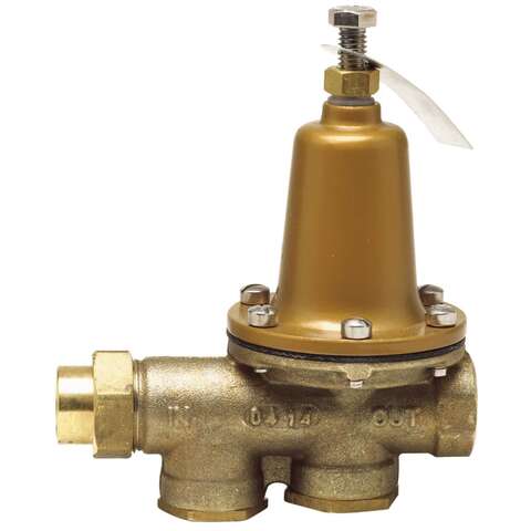 Watts 3/4 in. Female Threaded Union Brass Water Pressure Reducing Valve 3/4 in. FNPT