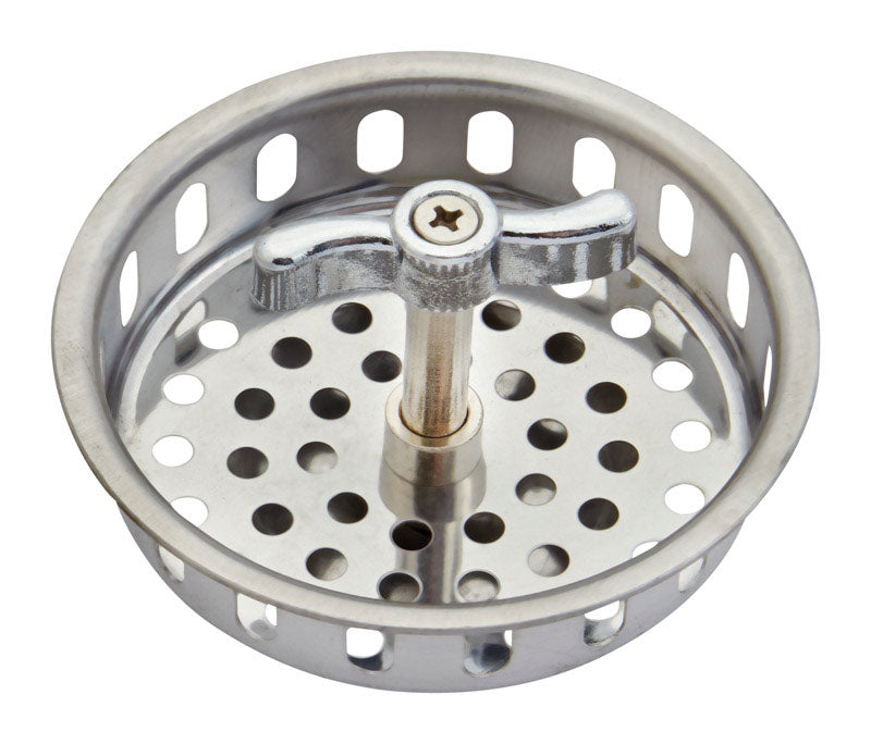 Ace 3-1/4 in. D Stainless Steel Stainless Steel Basket Strainer Assembly