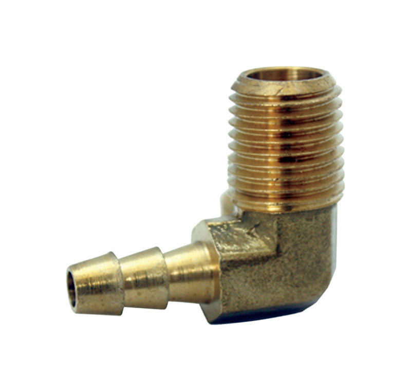 JMF Company Brass 1/8 in. D X 5/16 in. D Hose Barb Elbow 1 pk, Pack of 5