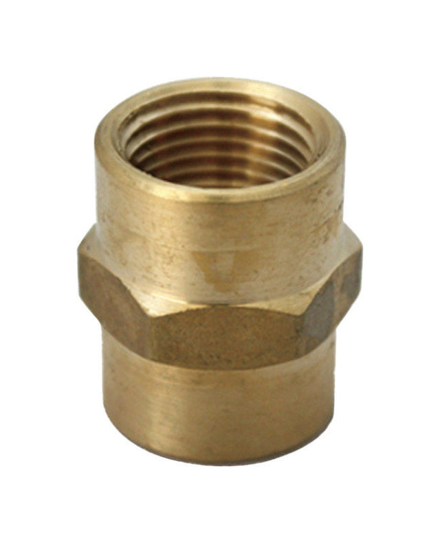 JMF Company 3/8 in. FPT X 1/8 in. D FPT Brass Reducing Coupling, Pack of 5