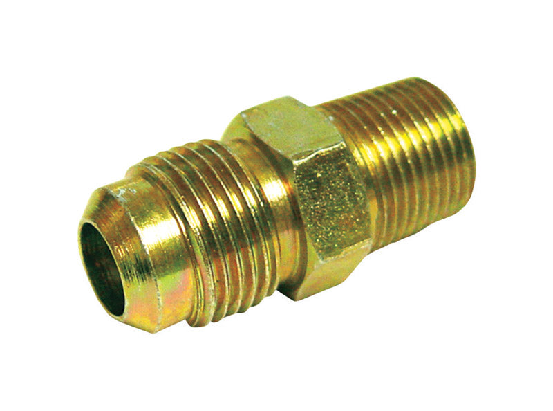 JMF Company 5/16 in. Flare X 3/8 in. D MPT Brass Connector, Pack of 5