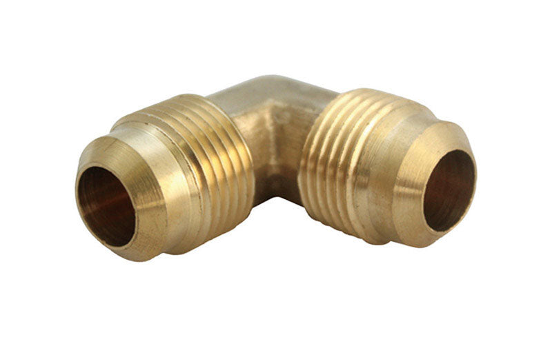 JMF Company 5/16 in. Flare X 5/16 in. D Flare Brass 90 Degree Elbow, Pack of 10