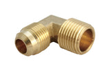 JMF Company 1/4 in. Flare X 3/8 in. D MPT Brass 90 Degree Elbow, Pack of 5
