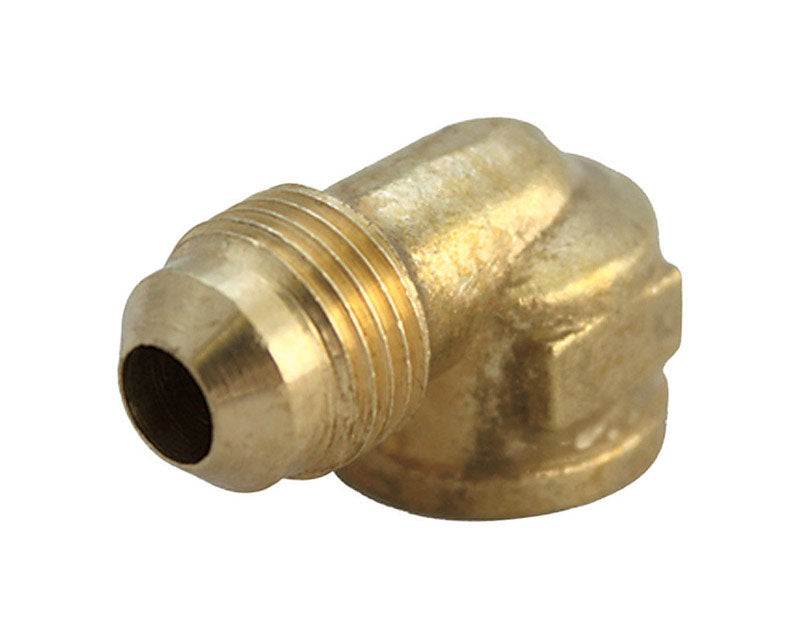 JMF Company 1/4 in. Flare X 1/8 in. D FPT Brass 90 Degree Elbow, Pack of 5