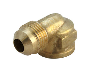 JMF Company 1/4 in. Flare X 1/8 in. D FPT Brass 90 Degree Elbow, Pack of 5
