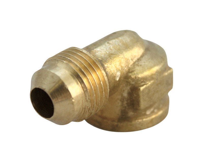 JMF Company 5/8 in. Flare X 1/2 in. D FPT Brass 90 Degree Elbow, Pack of 5