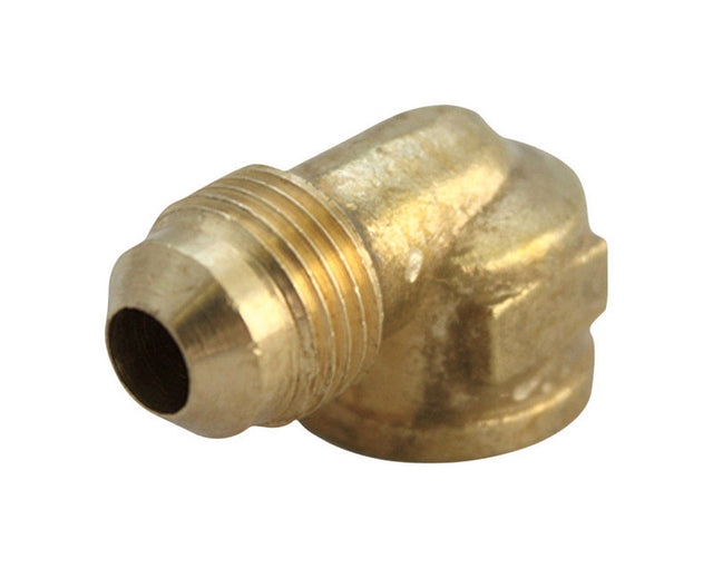 JMF Company 5/8 in. Flare X 1/2 in. D FPT Brass 90 Degree Elbow, Pack of 5