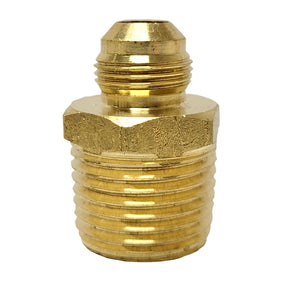 JMF Company 3/8 in. Fine Thread Flare X 1/2 in. D Male Brass Connector, Pack of 10