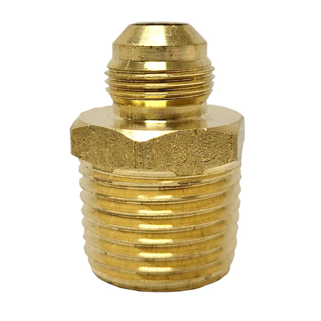 JMF Company 3/8 in. Fine Thread Flare X 1/2 in. D Male Brass Connector, Pack of 10