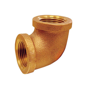 JMF Company 3/8 in. FPT X 3/8 in. D FPT Red Brass 90 Degree Elbow, Pack of 5