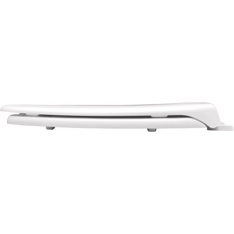 Mayfair by Bemis Elongated White Plastic Toilet Seat