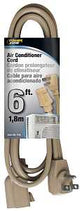PowerZone OR681506 Extension Cord, 6 ft L, 15 A, 125 V, Beige