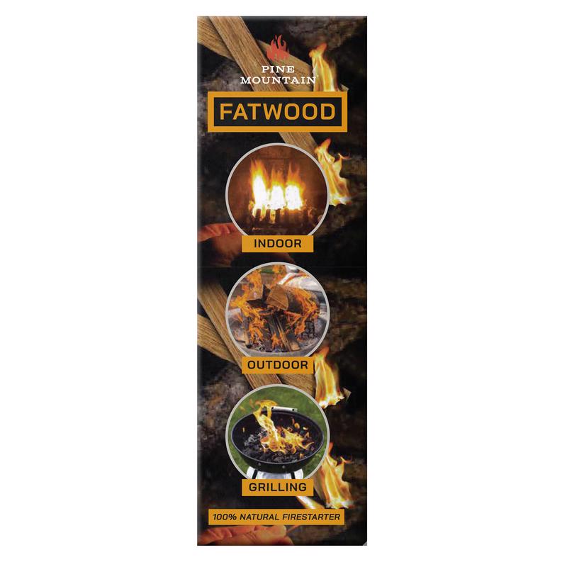 Pine Mountain Starter Stikk Fatwood Fire Starter 30 min 1.5 lb, Pack of 6