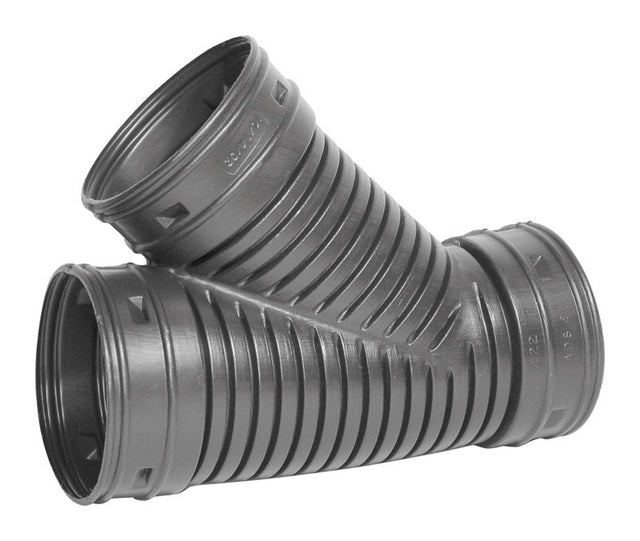 Advanced Drainage Systems Schedule 40 6 in. Snap X 6 in. D Snap Polyethylene 16 in. Wye 1 pk