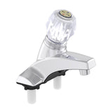 Home Plus Chrome Traditional Centerset Bathroom Sink Faucet 4 in.