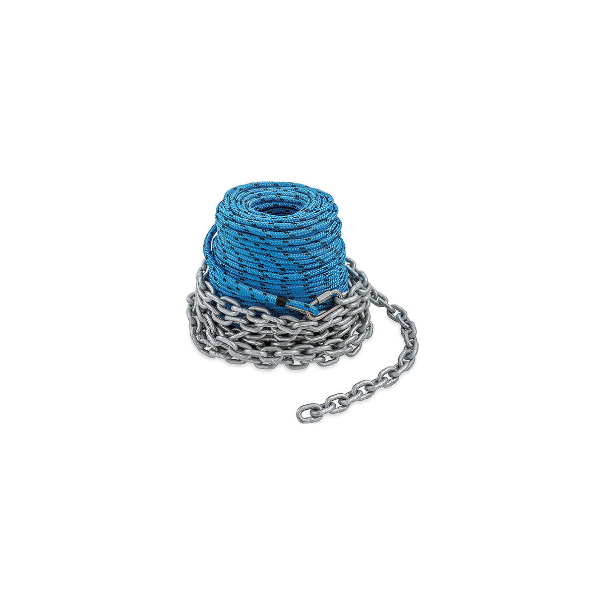 Trac Outdoors T10212 1/4″ x 200' Anchor Rode with 1/4″ x 15' Chain