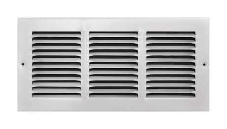 Tru Aire 6 in. H X 14 in. W 1-Way Powder Coat White Steel Return Air Grille