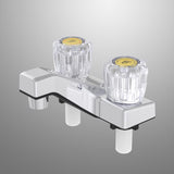 Home Plus Chrome Traditional Centerset Bathroom Sink Faucet 4 in.