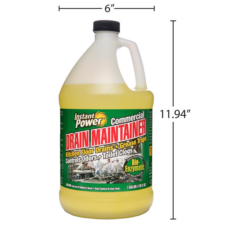 Instant Power Liquid Drain Cleaner 1 gal, Pack of 4