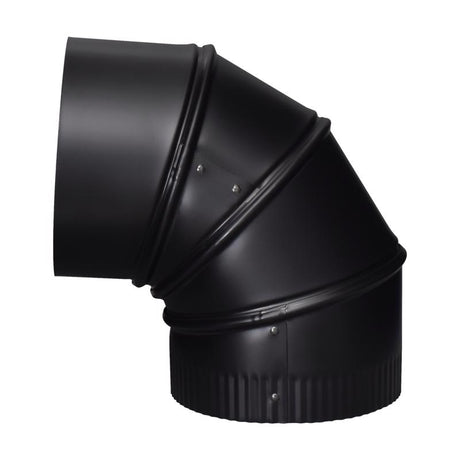 Imperial 6 in. D X 6 in. L Steel Stove Pipe Elbow, Pack of 4