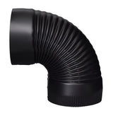 Imperial 6 in. D X 6 in. D 90 deg Galvanized Steel Stove Pipe Elbow, Pack of 4
