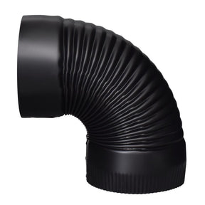 Imperial 6 in. D X 6 in. D 90 deg Galvanized Steel Stove Pipe Elbow, Pack of 4