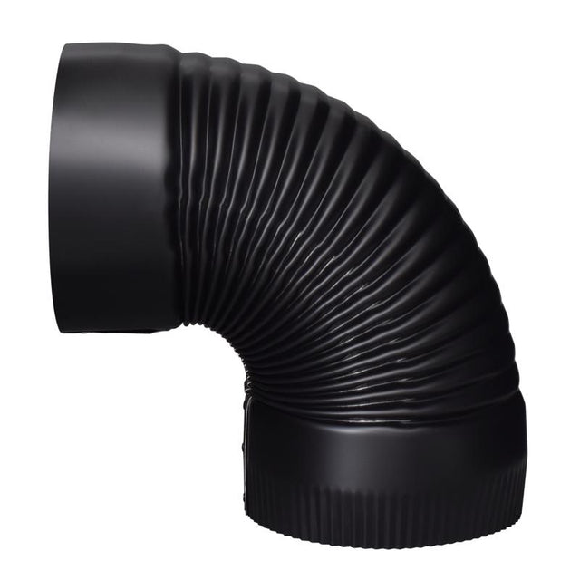 Imperial 6 in. D X 6 in. D 90 deg Galvanized Steel Stove Pipe Elbow, Pack of 4