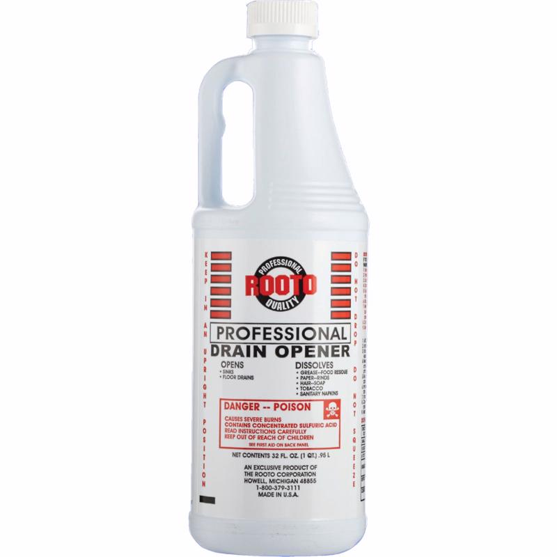 Rooto Professional Liquid Drain Opener 32 oz, Pack of 12