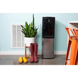 Primo Water Deluxe 5 gal Black/Gray Water Dispenser Stainless Steel