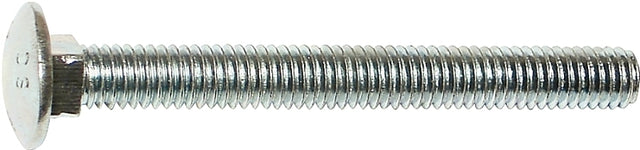 Midwest Fastener 01087 Carriage Bolt, 5/16-18 in Thread, NC Thread, 6 in OAL, Zinc, 2 Grade