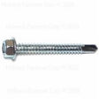 Midwest Fastener 10484 Screw, #14 Thread, 2 in L, Washer Head, Hex Drive, Self-Drilling Point, Zinc, 1 PK