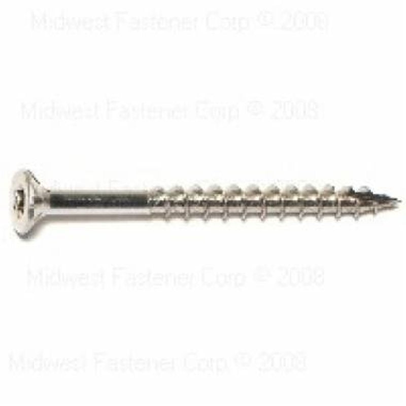 SaberDrive 50218 Deck Screw, #9 Thread, 2 in L, Stainless Steel, 124 PK