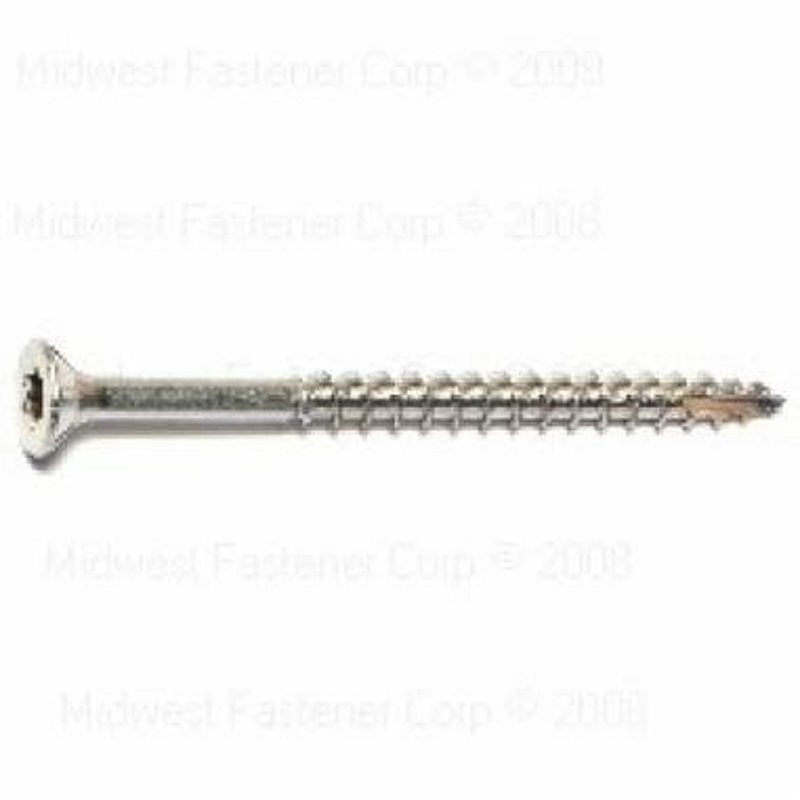 SaberDrive 50219 Deck Screw, #9 Thread, 2-1/2 in L, Stainless Steel, 86 PK