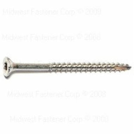SaberDrive 50219 Deck Screw, #9 Thread, 2-1/2 in L, Stainless Steel, 86 PK