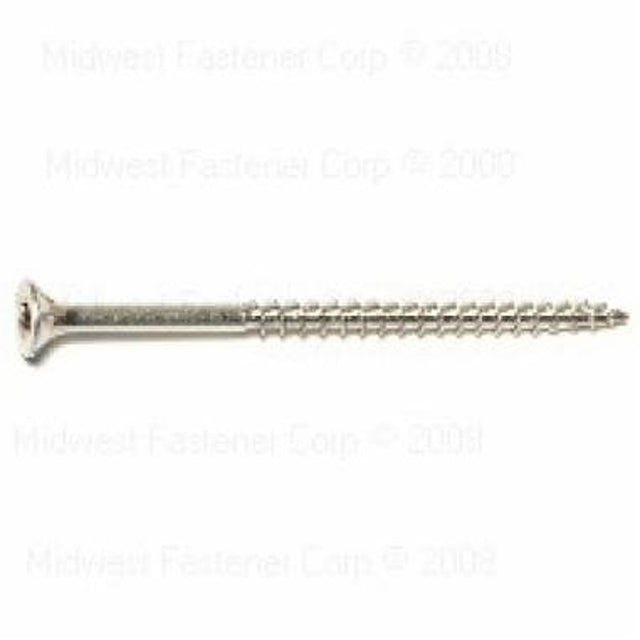 SaberDrive 50220 Deck Screw, #10 Thread, 3 in L, Stainless Steel, 60 PK