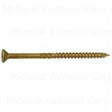 SaberDrive 50747 Deck Screw, #10 Thread, 3-1/2 in L, Serrated Thread, Bugle Head, Star Drive, Steel, 55/PK