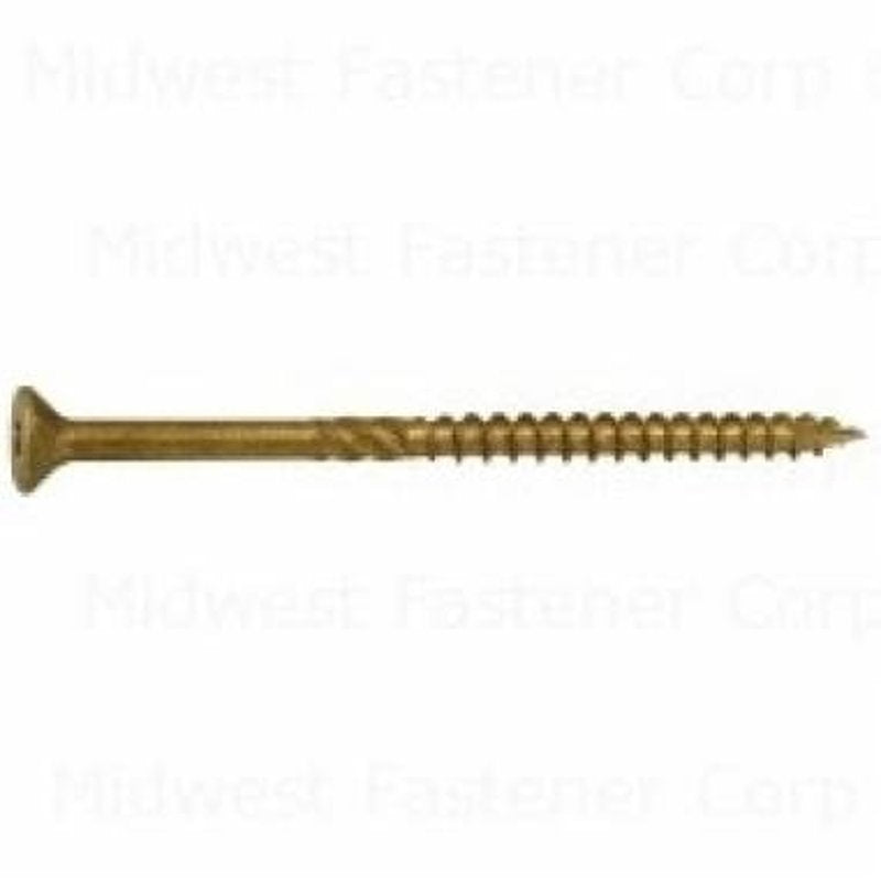 SaberDrive 50747 Deck Screw, #10 Thread, 3-1/2 in L, Serrated Thread, Bugle Head, Star Drive, Steel, 55/PK