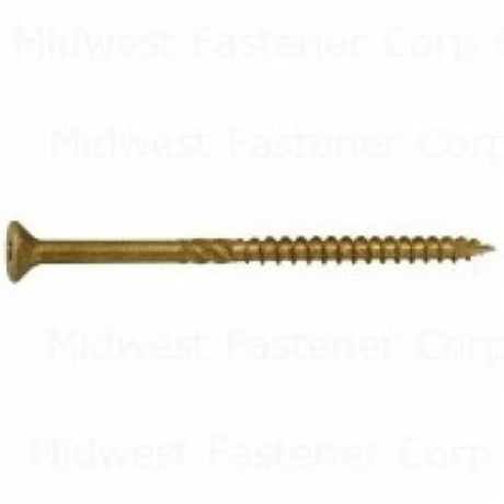 SaberDrive 50756 Deck Screw, #10 Thread, 3-1/2 in L, Serrated Thread, Bugle Head, Star Drive, Type 17 Point, Tan, Steel