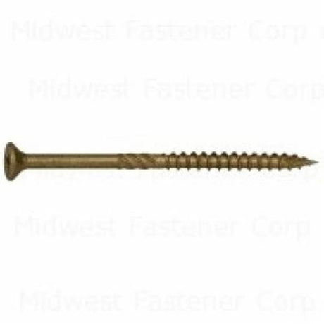 SaberDrive 50759 Deck Screw, #9 Thread, 3 in L, Serrated Thread, Bugle Head, Star Drive, Type 17 Point, Steel, 1811 PK