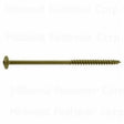 SaberDrive 52536 Lag Screw, 5/16 in Thread, 5 in L, Star Drive