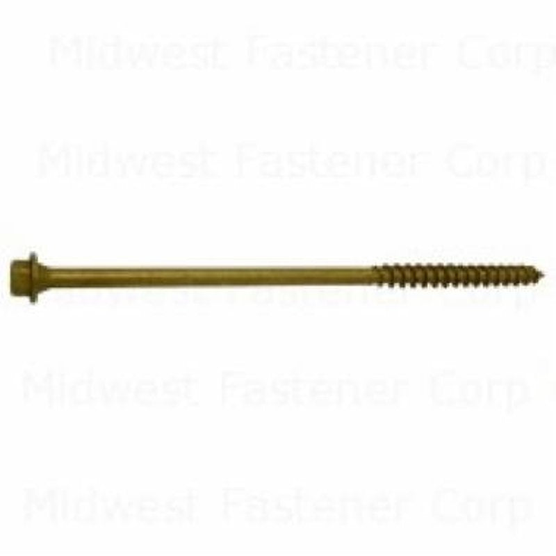 SaberDrive TimberTite Series 52554 Screw, 1/4 in Thread, 10 mm L, Hex Drive