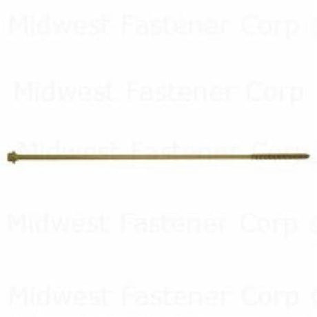 SaberDrive 52556 Screw, 5/16 in Thread, 14 in L, Hex Drive, 30 PK