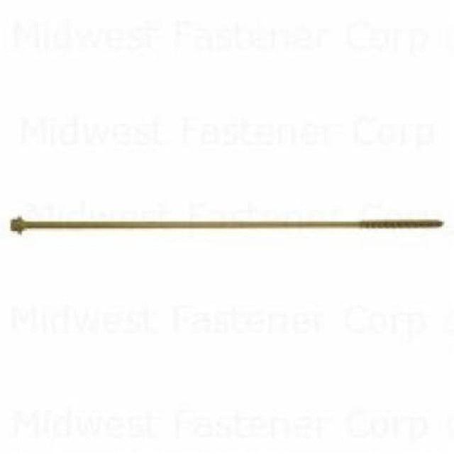 SaberDrive 52556 Screw, 5/16 in Thread, 14 in L, Hex Drive, 30 PK