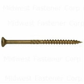 SaberDrive 53298 Deck Screw, #9 Thread, 3 in L, Bugle Head, Star Drive, Steel, XL1500-Coated, 730 PK