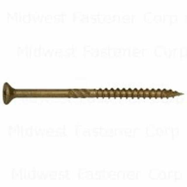 SaberDrive 53298 Deck Screw, #9 Thread, 3 in L, Bugle Head, Star Drive, Steel, XL1500-Coated, 730 PK